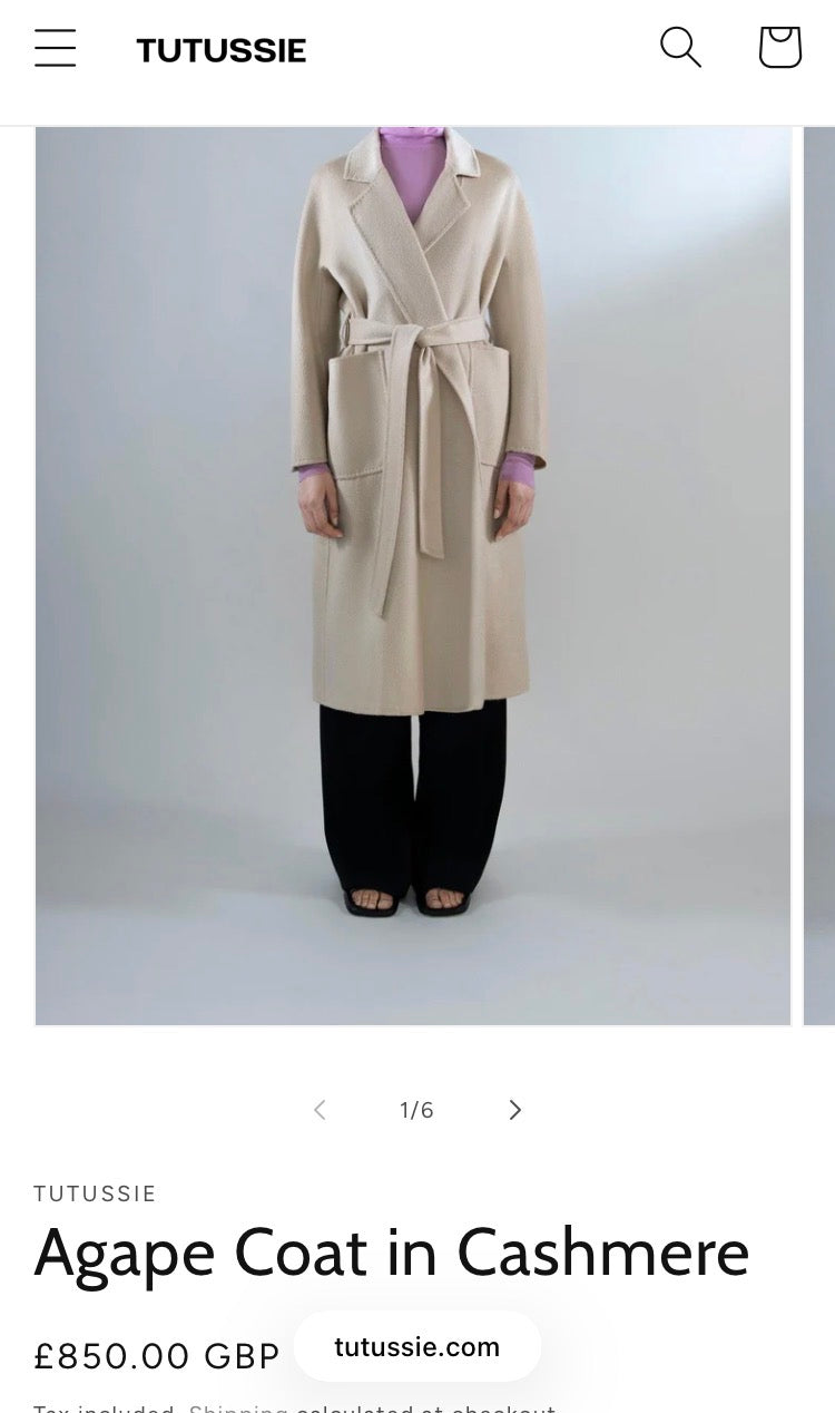 Cashmere Wrap Belted Coat