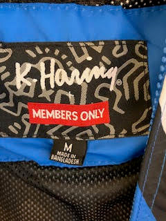 Keith Haring members Only Bomber Jacket Medium