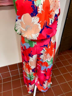 2 Piece Bright & Bold Floral Trouser Set