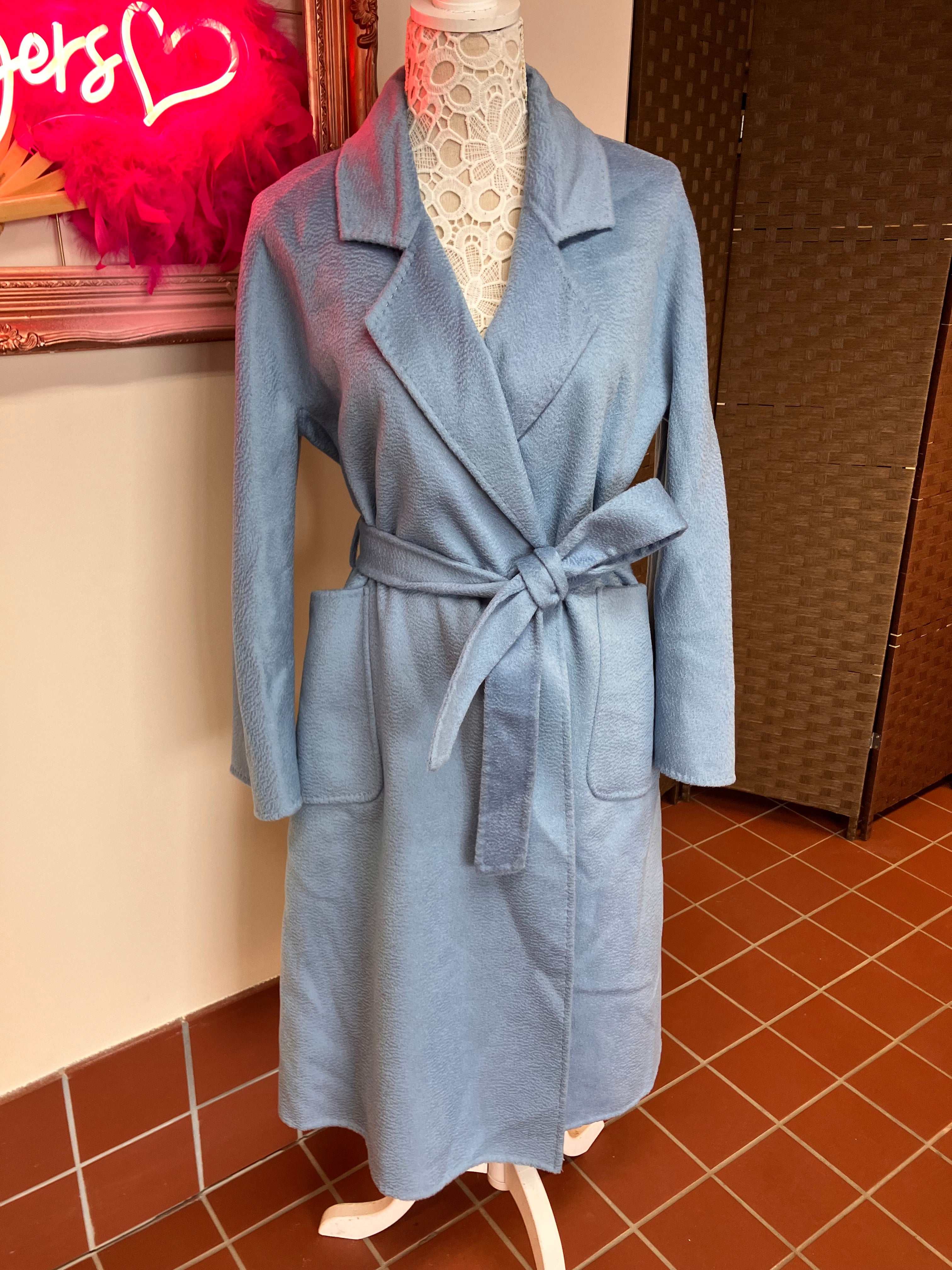 Cashmere Wrap Belted Coat