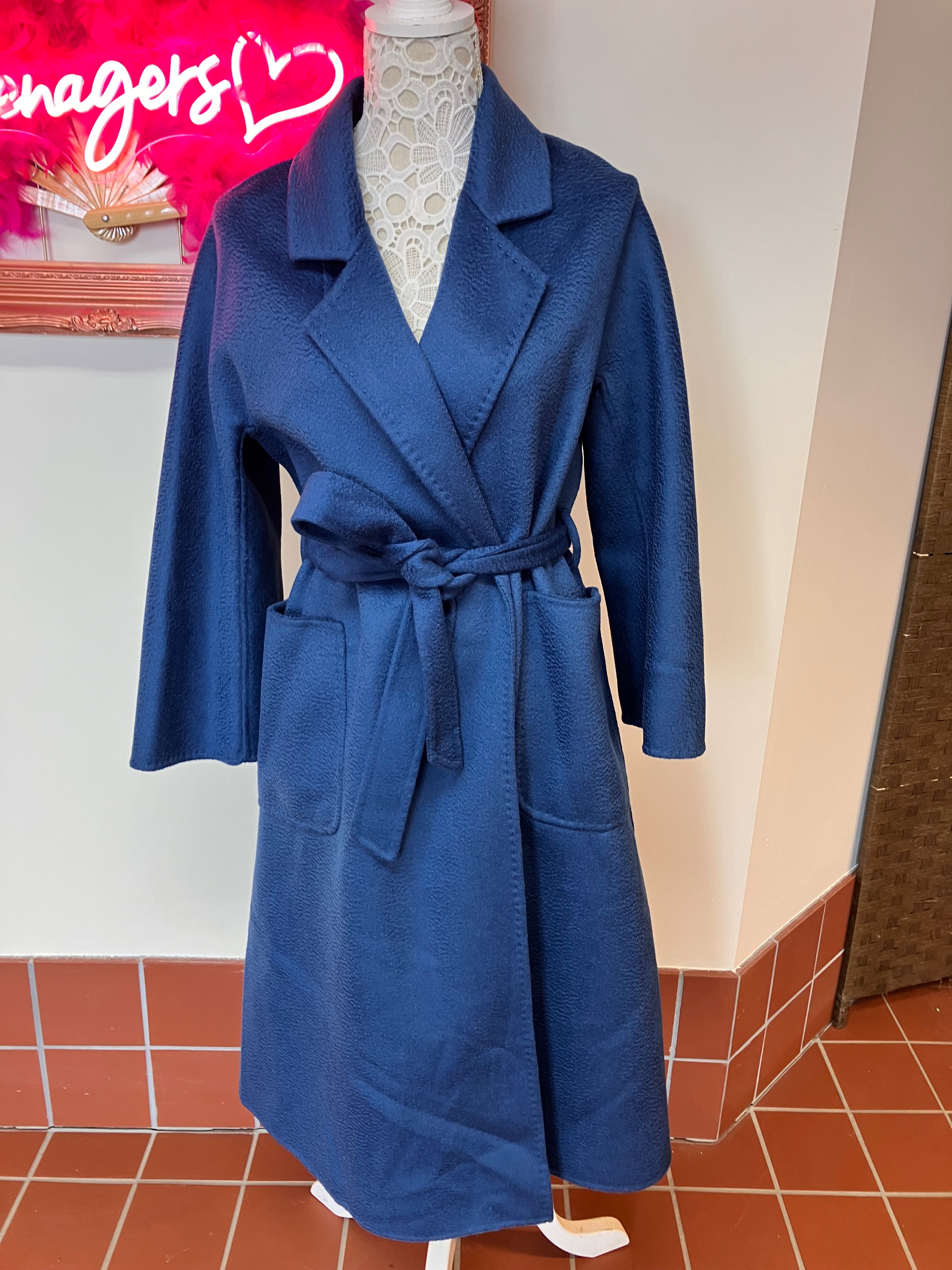 Cashmere Wrap Belted Coat
