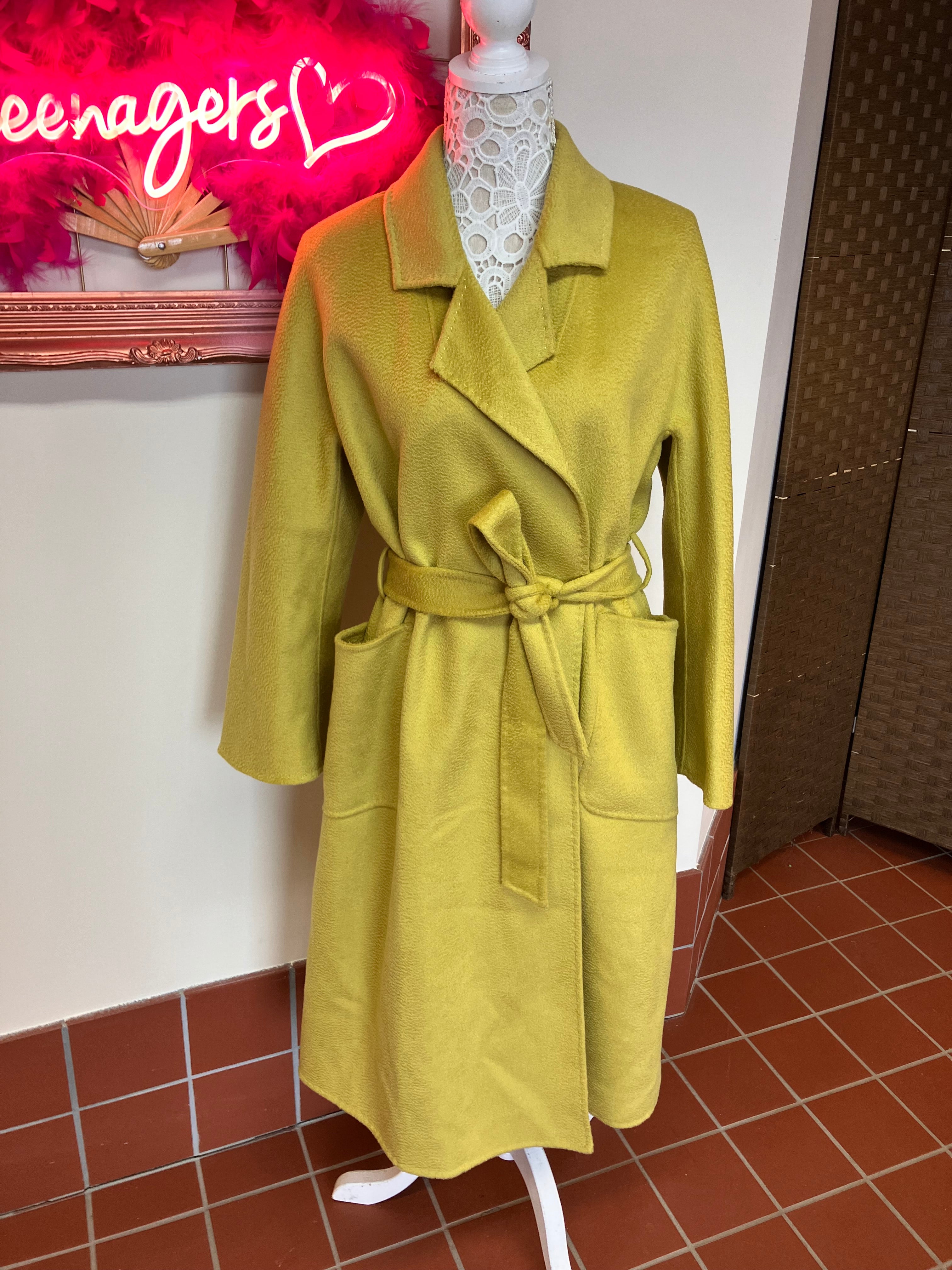 Cashmere Wrap Belted Coat