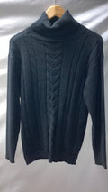 Black Cable knit jumper sweater