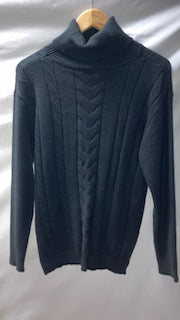 Black Cable knit jumper sweater