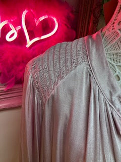 Pale pink Silky Shirt/ Blouse