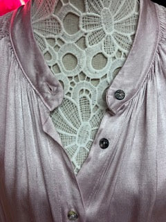 Pale pink Silky Shirt/ Blouse