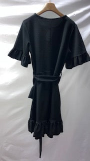 Black Boohoo peek-a-boo dress