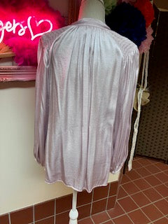 Pale pink Silky Shirt/ Blouse