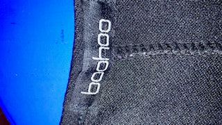 Black Boohoo peek-a-boo dress