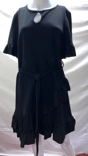 Black Boohoo peek-a-boo dress