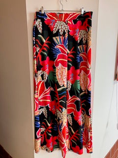 2 piece dark tropical trouser set