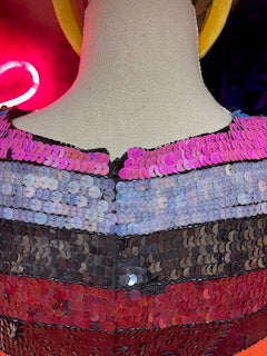 Rainbow sequin Mini Dress