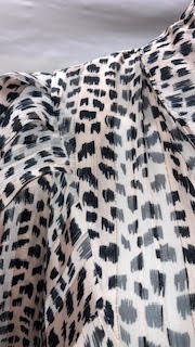 Oversized Pussy Bow Leopard Print Blouse Size 18