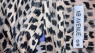 Oversized Pussy Bow Leopard Print Blouse Size 18