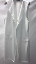 New Look White sleeveless Duster Coat
