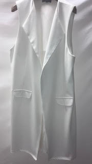 New Look White sleeveless Duster Coat