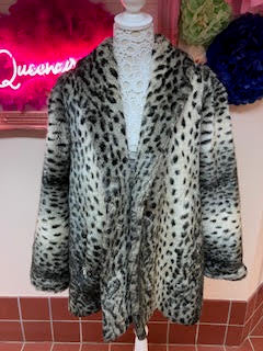 Glenn Models Vintage Faux Fur Coat