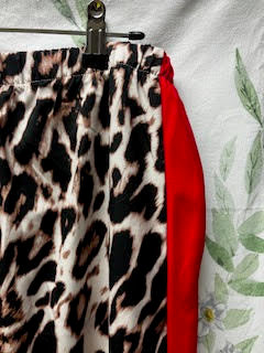 Leopard Print Wide Leg Trousers