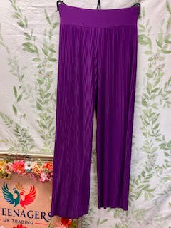 Pleated Wide Legged Palazzo Trousers