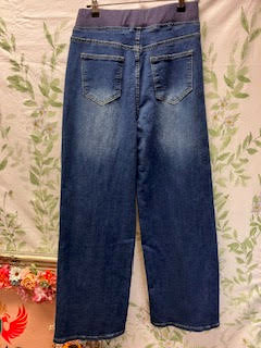 Heavy Denim Wide Leg Jeans Medium