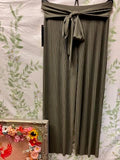 Pleated Wide Legged Palazzo Trousers