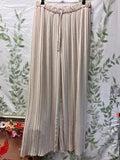 Pleated Elasticated Waist Palazzo Trousers