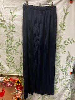 Pleated Elasticated Waist Palazzo Trousers