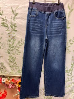 Heavy Denim Wide Leg Jeans Medium