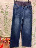 Heavy Denim Wide Leg Jeans Medium