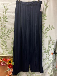 Pleated Elasticated Waist Palazzo Trousers
