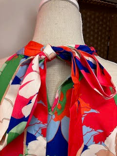 Bright and Bold Floral Print Top Large